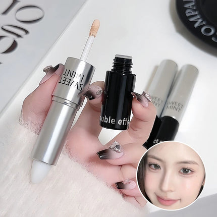 Double-ended Moisturizing Matte Concealer Contour Stick Smooth Lasting 3D Nose Shadow Waterproof Face Bronzer Contour Makeup