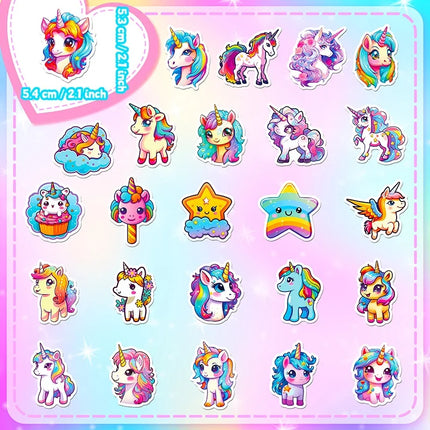 10/30/50PCS Unicorn Flight PVC Sticker Aesthetic Decoration Scrapbooking Korean Stationery School Supplies