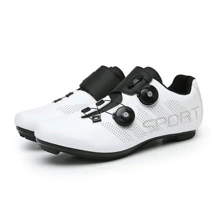 Cycling Shoes Road Bike Men White Breathable SPD Self-Locking Cleat Racing Road Bike Shoes Women Flat MTB Bicycle Sneakers