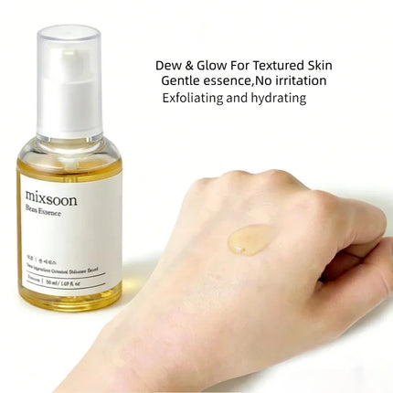 Korean Mixsoon Bean Essence,Face Moisturizing Serum Exfoliating Gentle Long-lasting Hydration Smooth Skin Skincare Products 50ml