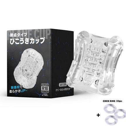 Reusable Glans Masturbation Cup Waterproof Pocket Pussy Masturbator Endurance Exercise Sex Toys for Men Blowjob Male Masturbator