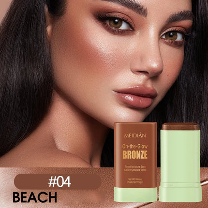 Durable waterproof powder blusher stick, vibrant color, multi color options, rich color display, suitable for daily and holiday
