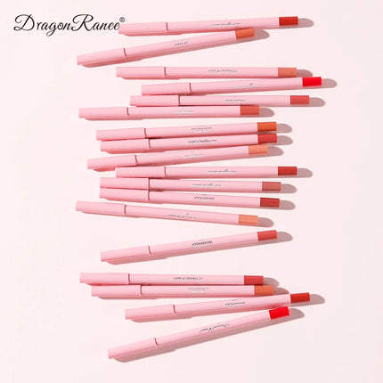 Waterproof Matte Lip Liner in Bean Paste Color, Lip Plumping Lipstick Pen, Foaming Pen, Non-Fading Lip Liner, Waterproof and Sweat-Proof Long-Lasting Matte Lip Liner, One-Second Pouty Lip Lipstick Pen