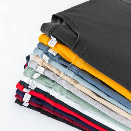 Fast Delivery T-Shirts Men Long Sleeves Tee Tops Male Autumn Plain Cotton T-shirts Plus Size 4XL 5XL Undershirts Man Clothing