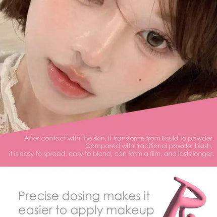 Liquid Blusher Tanned Jello Color Pink Rendering Moisturizing Longlasting Beauty Expands Contracts Cheek Face Blush Makeup