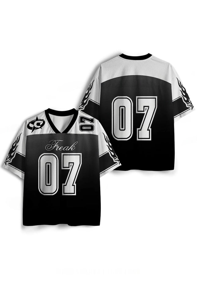 2026 New Jersey Sports Short Sleeved Shirt, V-neck Short Sleeved T-shirt, Sports Fashion 3D Printed Quick Drying Jersey