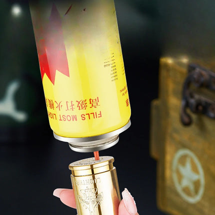 Metal Creative Bullet Sculpture Windproof Double Jet Flame Gas Torch Lighter Decoration Collection Cigar Lighters Gifts For Men