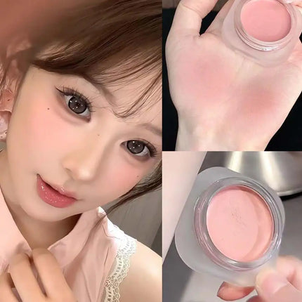 Monochrome Powder Blusher Cream Brightening Whitening Purple Lip and Cheek Dual-use Matte Natural Blush Tint Palette