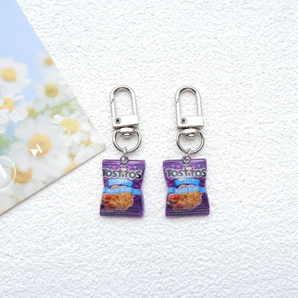 2pcs Cute Snacks Keychain Handmade Bag Jewelry DIY Gifts