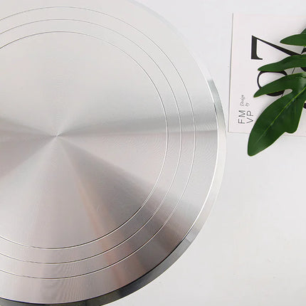 Baking Tools Aluminum Alloy Birthday Cake Turntable Plastic Ceramic Turntable Glass Turntable Flower Mounting Table 10 Inch