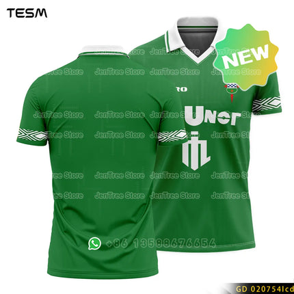 TESM Summer POLO Shirt Men Summer Sports V-neck T-shirt Street Trendy Short Sleeve 3D HD Print T-shirt