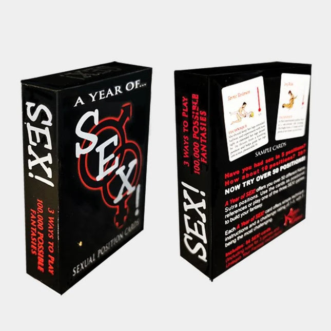 Adult Poker Card Game Set - Bedroom Fun Role Play 54 Cards Hottest Couples Sex Positions Sex Gift for Couples Connection Card Game