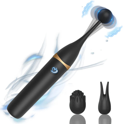 Powerful 10 Frequency Clitoral Stimulation G-spot Vibrator 3 Replacement Head Masturbation Massager Female Adult Sex Toys