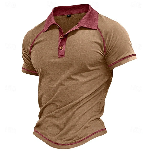 Simple Vintage Classic Stripe Graphic Polo Shirts For Men Summer Retro Personality 3D Print Polo Shirt Streetwear Oversized Tops