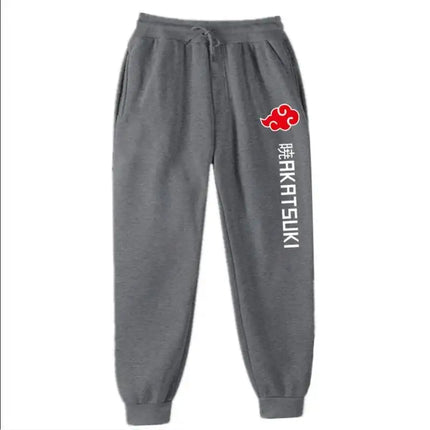 2025 Fashion Print Men's Women's Jogging Hip Hop Pants Street Clothing Hot Selling Anime Pants Akatsuki Fleece Trousers S-3XL