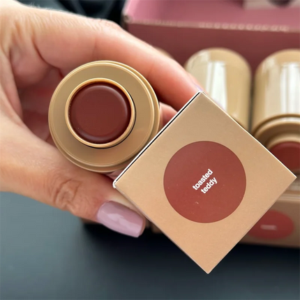Rhodee Blusher Rouge Powder Pocket Blush Lip Gloss Cheek Hydrating Stick Natural Cream Lipstick Cheek Easy Apply Color Makeup