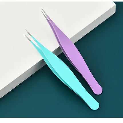 New Super Pointed Acne Clip Acne Needle Grafting Eyelash Clip Blackhead Clip Fake Eyelash Tweezers Feauty Tool  Lash Tweezers
