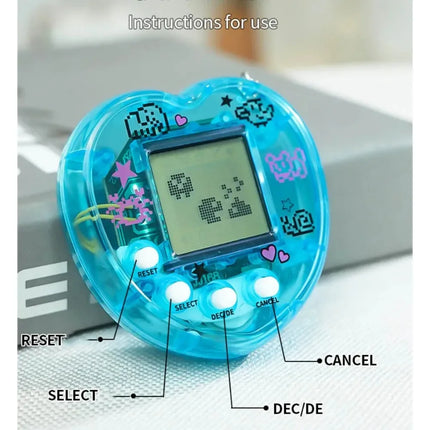 Nostalgic Tamagotchi Virtual Digital Pet Handheld Game, Mini Retro Cyber Electronic Animal Pocket Toy