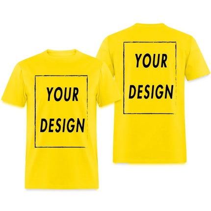 100% Cotton Custom T Shirt Make Your Design Logo Text EU Size for Men and Women Front Back Both Side Personalized Tshirt