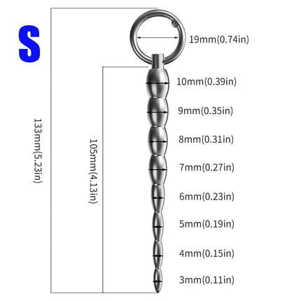 Metal Penis Plug Sounding,Urethal insert Men,Uretra Uretra Urethral Dilation Catheter,Urethra Dilator,Sex Toy for Man Penis Bead
