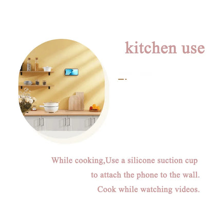 Silicone Suction Cup Grip Stand for Mobile Phone Selfie and Video Suction Cup Non-slip Hands-free Design Wall Mount Bracket