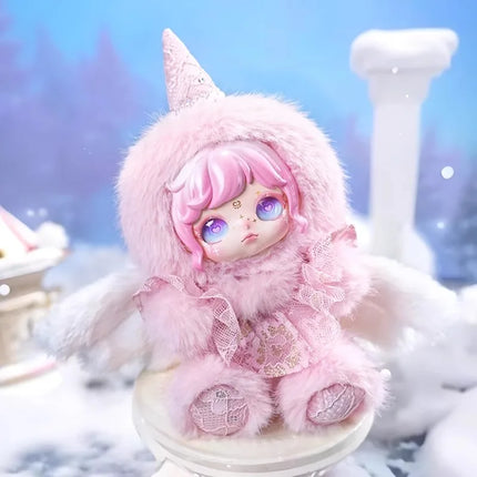 Dumia Snow Trace Secret Language Vinyl Plush Blind Box Doll Mobile Angel Girl Skeleton Toy For Birthday Gift