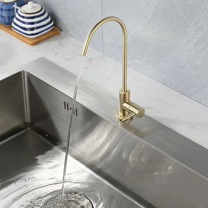 1/4"Kitchen Faucets Direct Drinking Tap Water Purifier Faucet for Kitchen Sink Drinking Water Anti-Osmosis Stainless Steel Tap