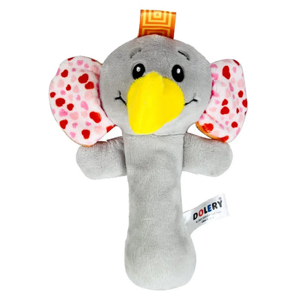 New Baby Plush Rattles Cartoon Animals Grab Ability Training Toy Infant Stroller Bed Hanging Bell Plush Dolls Educational Toys