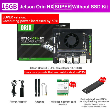 Jetson Orin NX Developer Kit Super Version with 117/157TOPS Computing Power For Embedded Edge Systems 8GB/16GB RAM Deep Learning