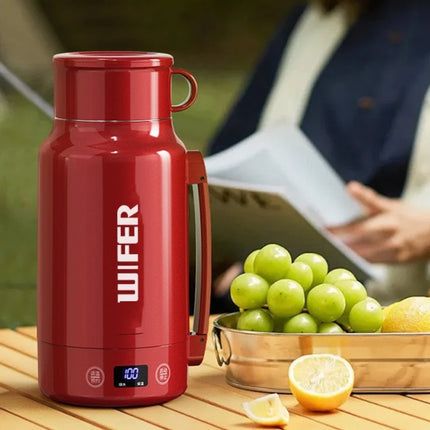 Travel Electric Kettle Large Capacity, Portable Boiling Water Thermos with Smart Keep Warm, Fast Heating for Outdoor Camping