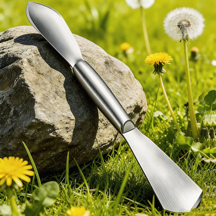 New Design Double Head Garden Shovel Thickened Stainless Steel Weeding Hoe Digging Tool for Planting Flowers Wild Vegetables