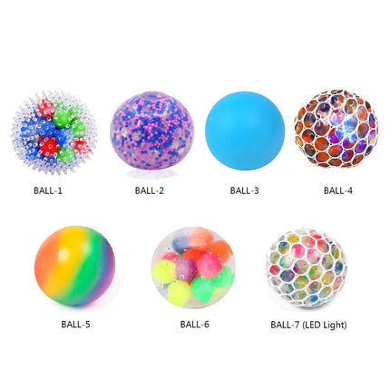 Creative Anxiety Autism  Adults Water Bead Decompression Stress Relief Balls Fidget  Squeeze Ball