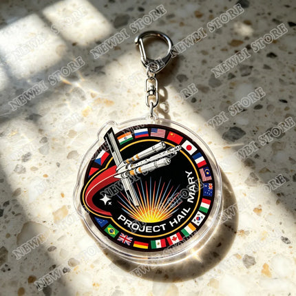 Project Hail Mary Keychains Amaze Fist My Bump Keyrings Jewelry Manga Game Fans Gifts