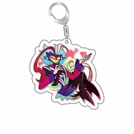 Anime acrylic keychain -Vaggie Alastor Cute Y2K Cartoon Pendant, suitable for bags and keys, perfect gift for fans car key bag