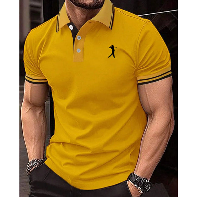 3D Digital Printed Men's Short Sleeved Polo Shirt for Comfortable Wearing  Summer Fashion Casual Men's Short Sleeved Shirt