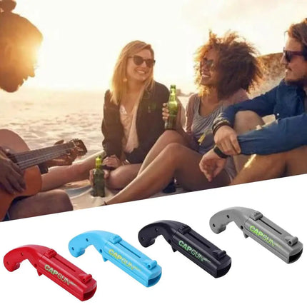 Cap Gun Beer Bottle Opener Portable Beverage Drinking Opening Gun Cap Launcher Kitchen Party Supply Bar Tool Kitchen Accessories