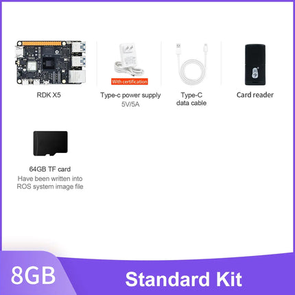 D-Robotics RDK X5 Development Board 4GB 8GB AI Large Model Powered By Sunrise 5 Chip 10 TOPS Computing Power for Robot Project