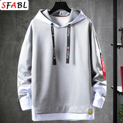 New Fashion Men's Hoodies Hip Hop Hooded Male Sweatshirts Men's Top Streetwear Casual Outdoor Breathable Pullovers Fashionable