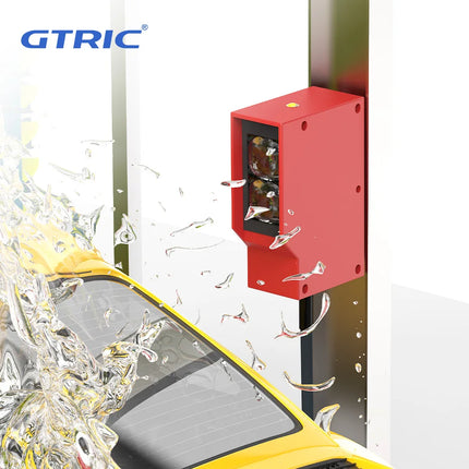 GTRIC Photoelectric Sensor Retro-reflective Square Photoell Infrared Switch IP67 Waterproof 24-220V AC DC Universal 10m Distance