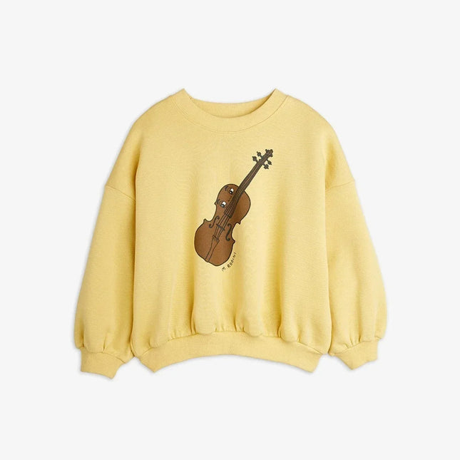 2025 New Children's Set Fashion Cartoon Violin Print Girl Sweatshirt Pants Set Korean Boy Hoodie Pullover Kids Clothes Girls