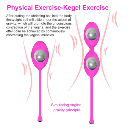 Set Safe Silicone Kegel Ball Vagina Bulb Private Tighten Exercise Machine Sex Toy For Women Masturbation Kegel Weights Adult Toy