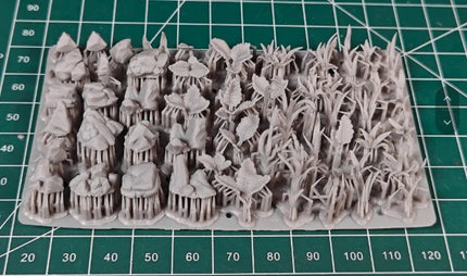 1/35 1/24 Scene Accessories Gravel and Grass Abandoned pipeline Flame effect parts 3D Printing Resin Accessories Fantasy Scene