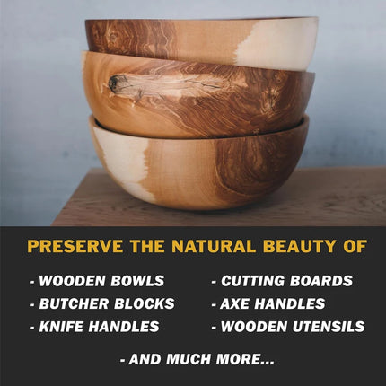 Chopping Board Beeswax Paste - （3/25/80g）Food Grade Coconut Oil + Vitamin E Deep Nourishment Restore Wood's Natural Shine Tool