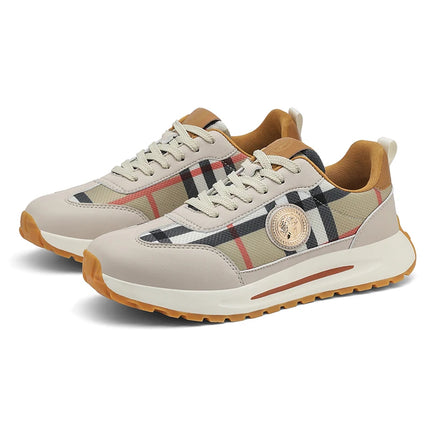 New Retro Light Luxury Fashionable Casual Shoes Shock-absorbing Elastic Sports Shoes Summer Lightweight Lace Up Walking Shoes