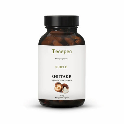 Shiitake Mushroom Extract Capsules - Immune Support Supplement, Heart Health, Memory, Focus, and Overall Well-Being
