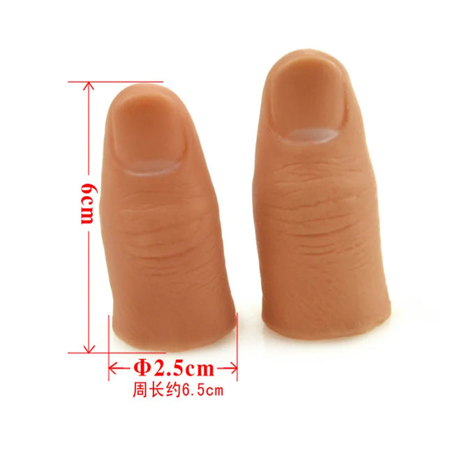 5pcs Realistic American Thumb Tip Plastic Hard Close up Magic Tricks Stage Street Silk Disappear Illusion Magia Magicians Prop