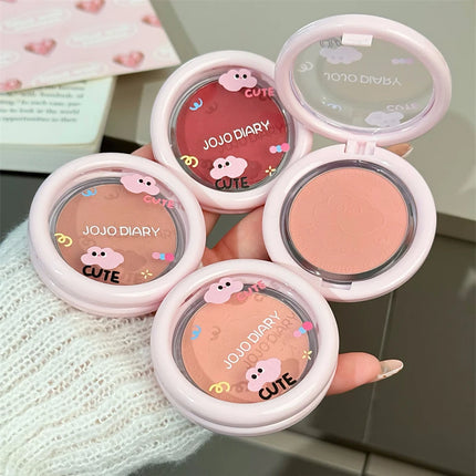 Monochrome Low Saturation Matte Blusher Peach Milk Pink Cream Natural Cheek Tint Brightening Makeup Blush Cream Beauty Cosmetics