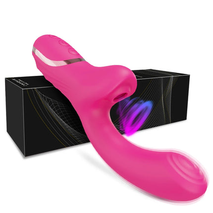 Sex Toys Clit Sucker Dildo Vibrator for Women Female masturbation Clitoris G Spot Tongue Licking Anal Stimulator Fast Squirt 18+