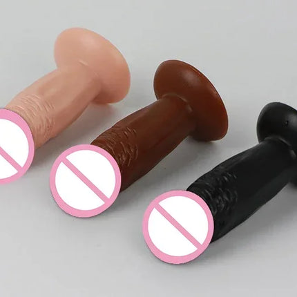 Mini Soft Dildos Small Artificial Sucker Cup Penis Vagina Anal Plug Sex Toys For adult Masturbator Prostate Stimulator Sex Toys
