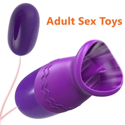 Women’s Multi - Function Usb Vibrator Adult Sex Toy: Tongue Licking, Sucking for Clitoris, Vagina, Nipple & Anal